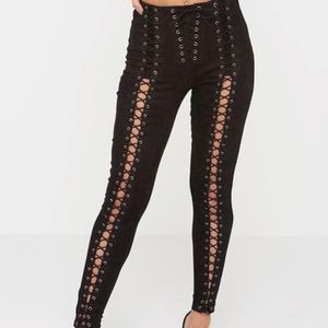 Maniere de voir suede lace up legging